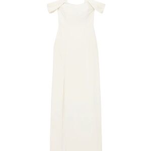 HALSTON HERITAGE
Cold-shoulder draped crepe gown